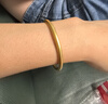 周六福素韵5G黄金手镯女古法金镯生日礼物计价AW107851 约10.84g 54mm 晒单实拍图