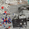 ONEBOT国潮积木男孩拼装模型玩具车小颗粒积木轮式工程装载机生日礼物 实拍图