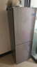 美的（Midea）181L+/双开门灰/白双色冰箱节能耐用出租房可冷藏冷冻两用小巧省空间小户型不占地低家用宿舍冰箱 【一级能效】MR-181L+钛钢灰-星烁 实拍图