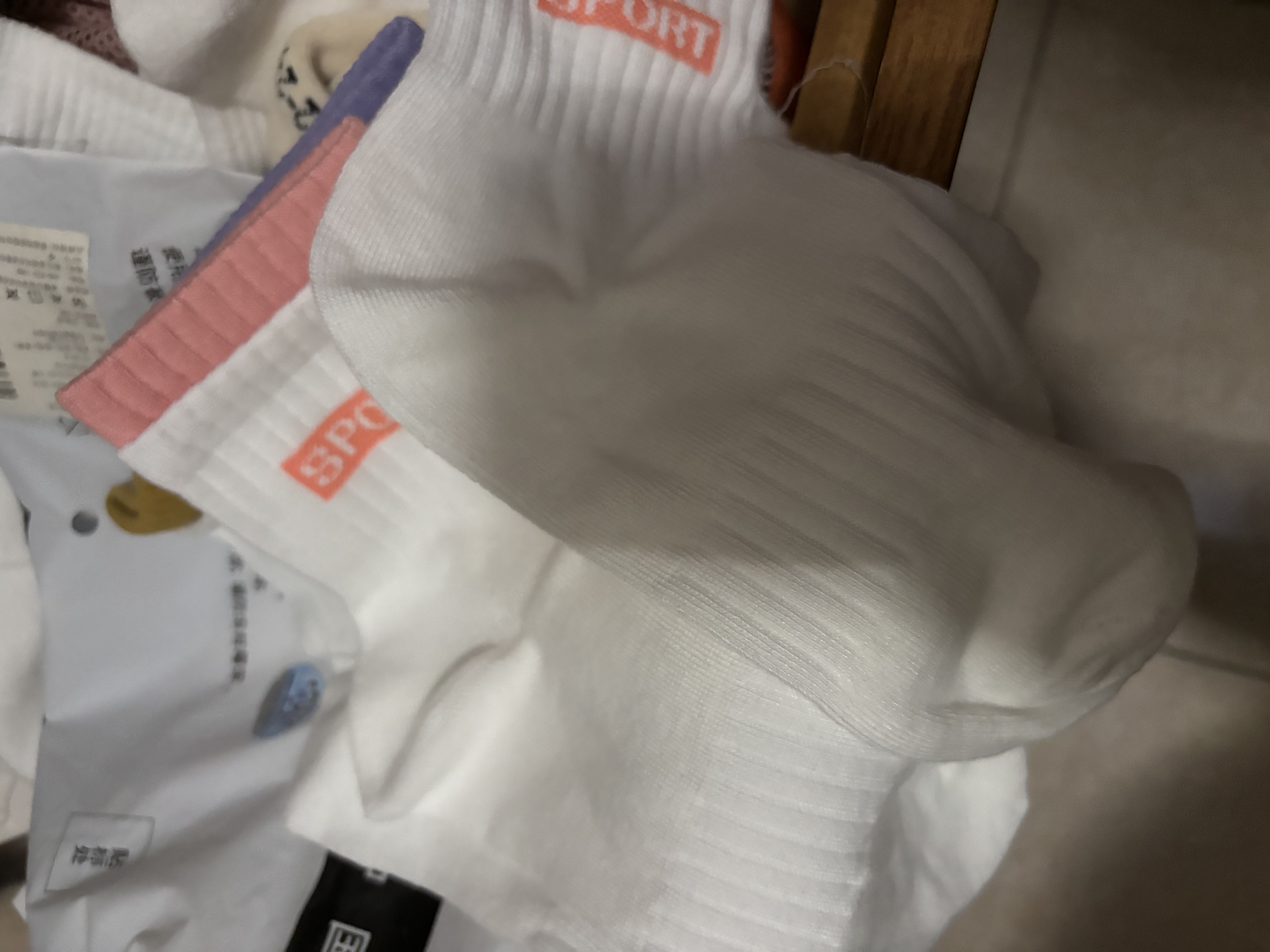 雅鹿袜子女夏季薄款中筒袜透气吸汗袜运动防臭束脚长袜抗菌袜全色5双 实拍图