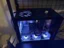 动力火车（PowerTrain）未知玩家X100 PRO桌面MATX机箱手提便携式台式电脑玻璃侧透240水冷主机外壳 黑色 实拍图