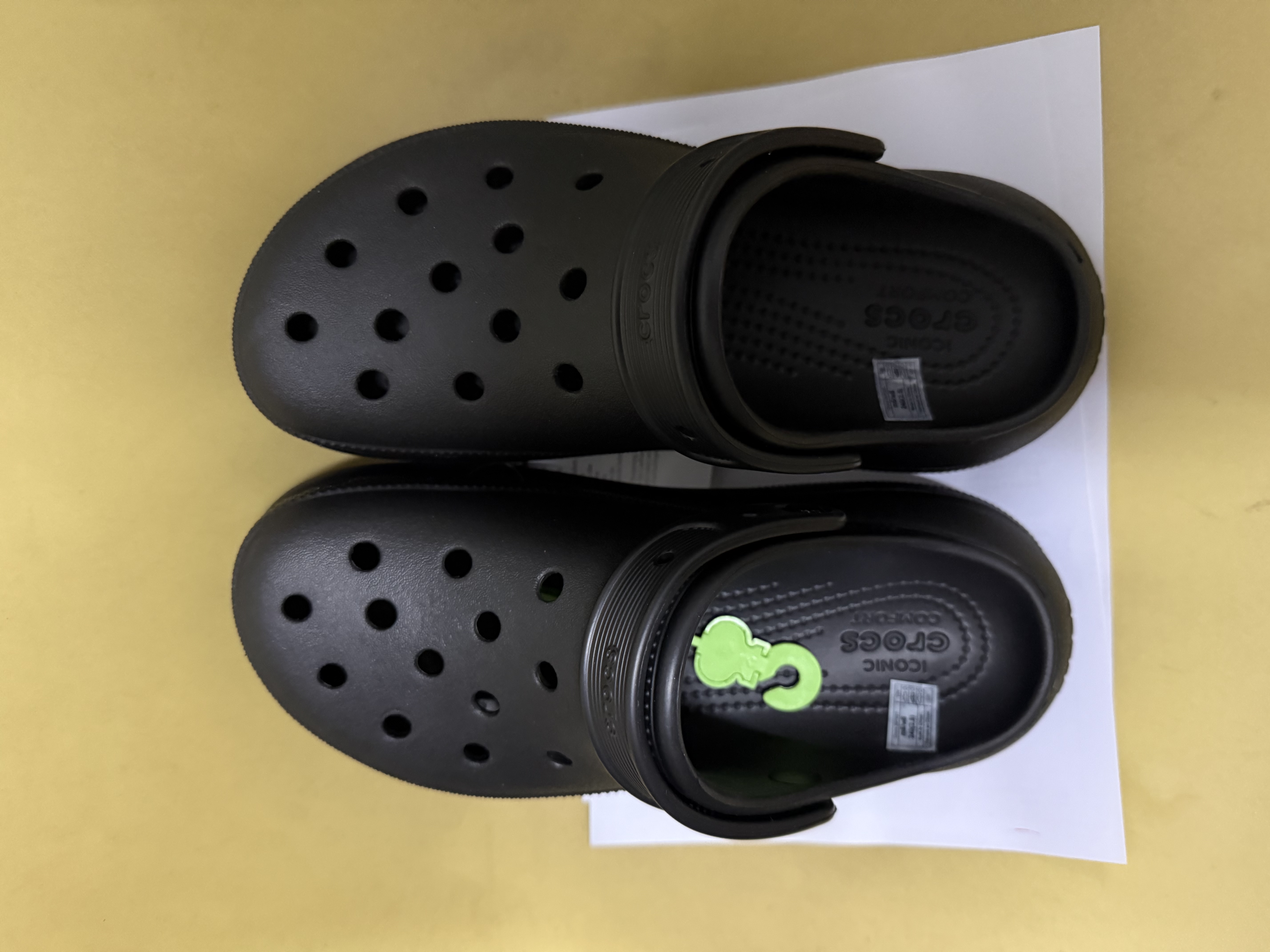 卡骆驰（CROCS）（crocs）经典泡芙Clog男女沙滩洞洞鞋凉拖鞋 207521-001 37 实拍图