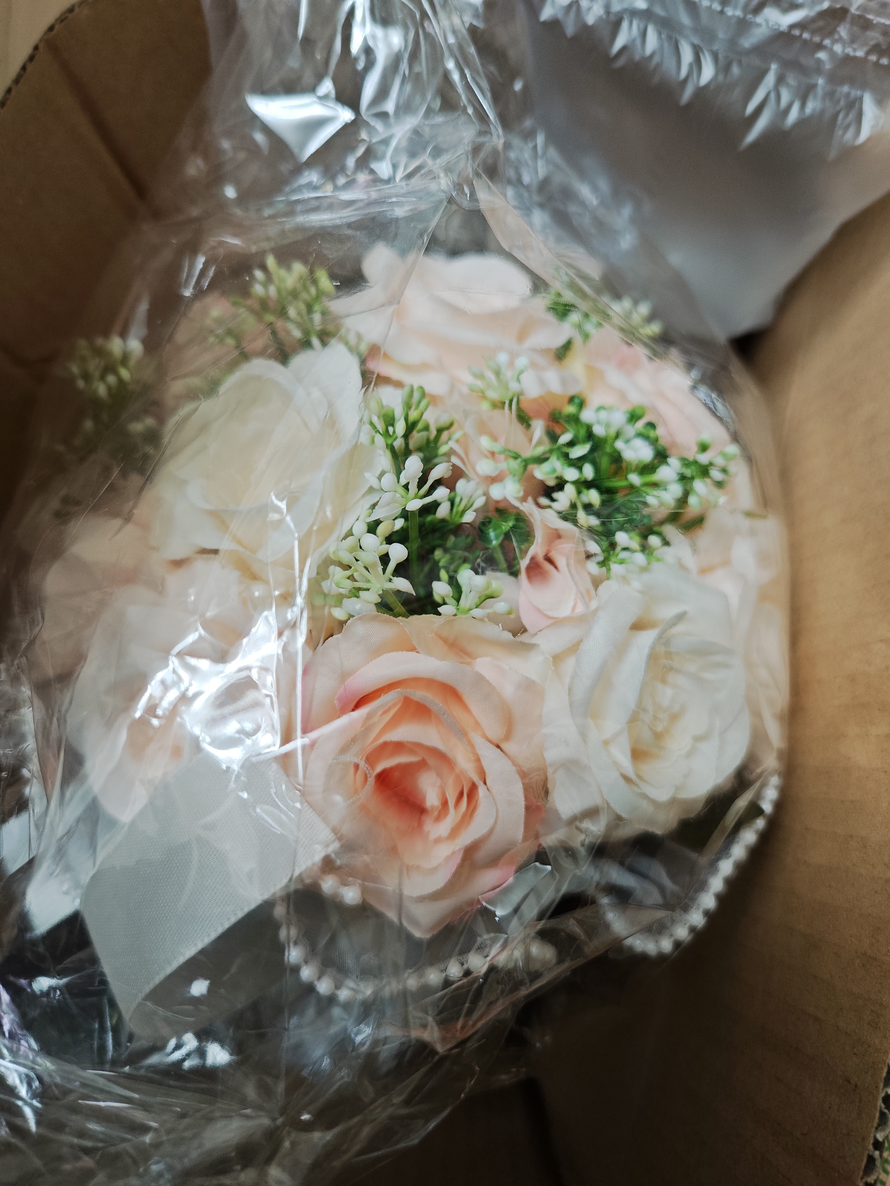 餐将军 新娘手捧花结婚订婚求婚领证婚礼婚纱摄影拍照道具闺蜜伴手礼物 实拍图