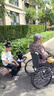 鱼跃(yuwell)轮椅车H051折叠老人轻便旅行手推车钢管免充气胎代步车 实拍图