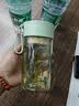 富光塑料水杯女高颜值便携提手运动水瓶夏天学生可爱儿童tritan水杯子 绿色(tritan材质)430ml 实拍图