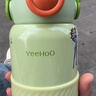英氏（YEEHOO）保温杯316儿童吸管杯带杯套婴儿保温杯宝宝儿童保温水杯子 苹果绿 实拍图