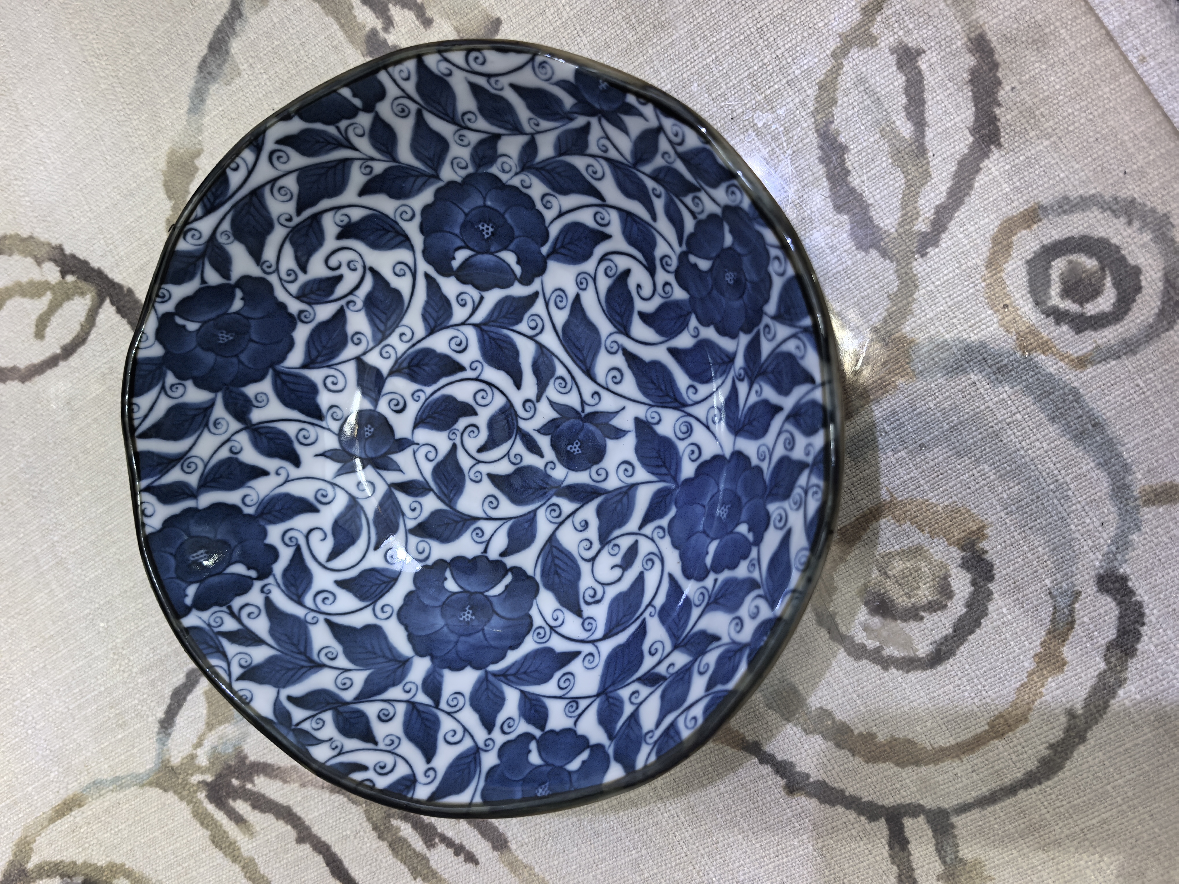 美浓烧（Mino Yaki）创意餐具日式陶瓷菜盘碟子家用饺子寿司意面盘浅盘小盘子 天香【16.5CM*4.5CM】 实拍图