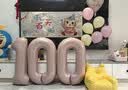 仕彩马宝宝满月百天拍照道具装饰布置仪式婴儿在家100宝宝拍照背景墙 实拍图
