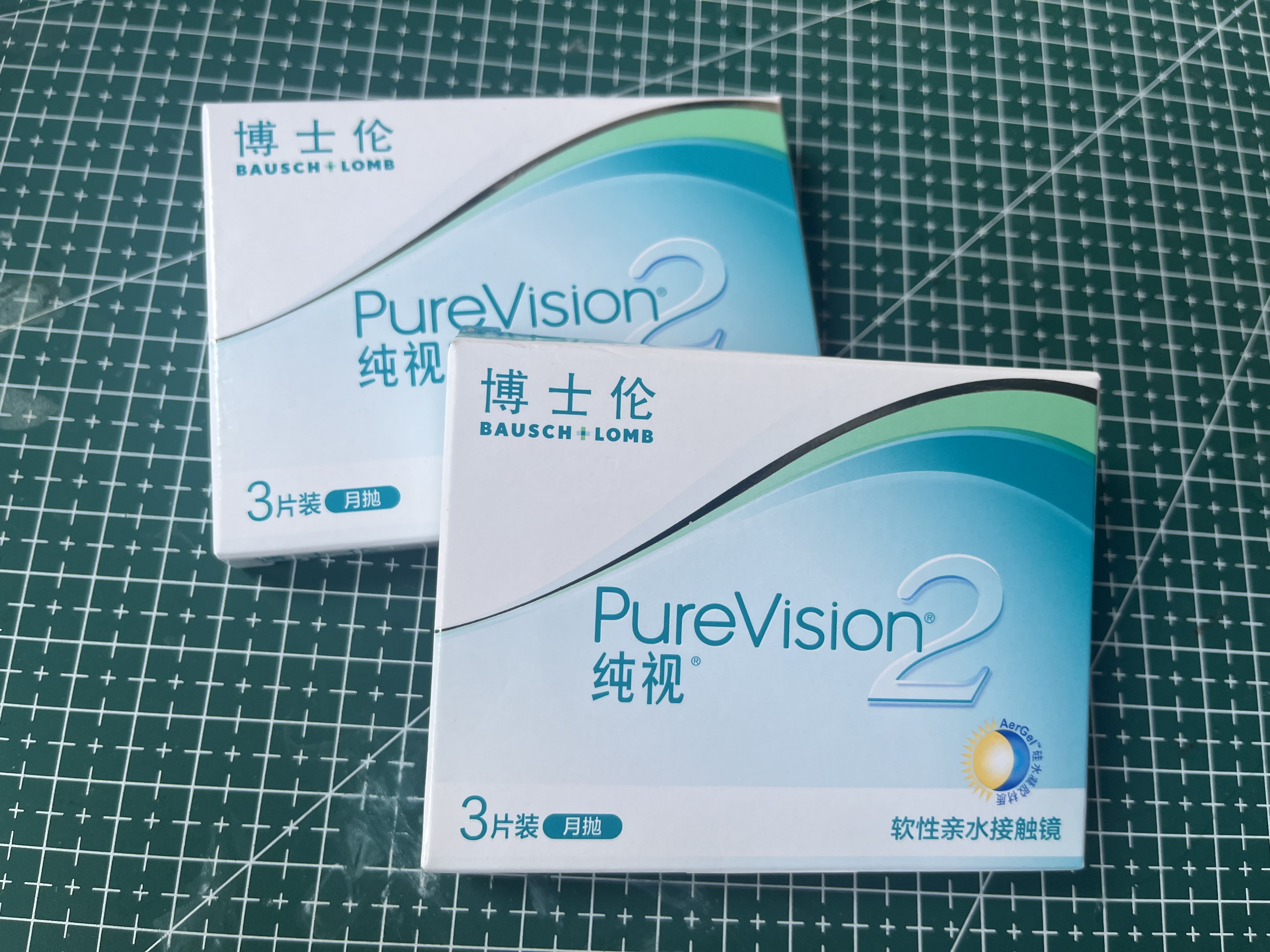 博士伦纯视2代硅水凝胶月抛型3片高透氧隐形眼镜高光度透氧500度 实拍图