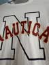 NAUTICA诺帝卡童装 男童女童重磅纯棉全棉短袖t恤夏季中大儿童上衣速干衣 白色 170 晒单实拍图