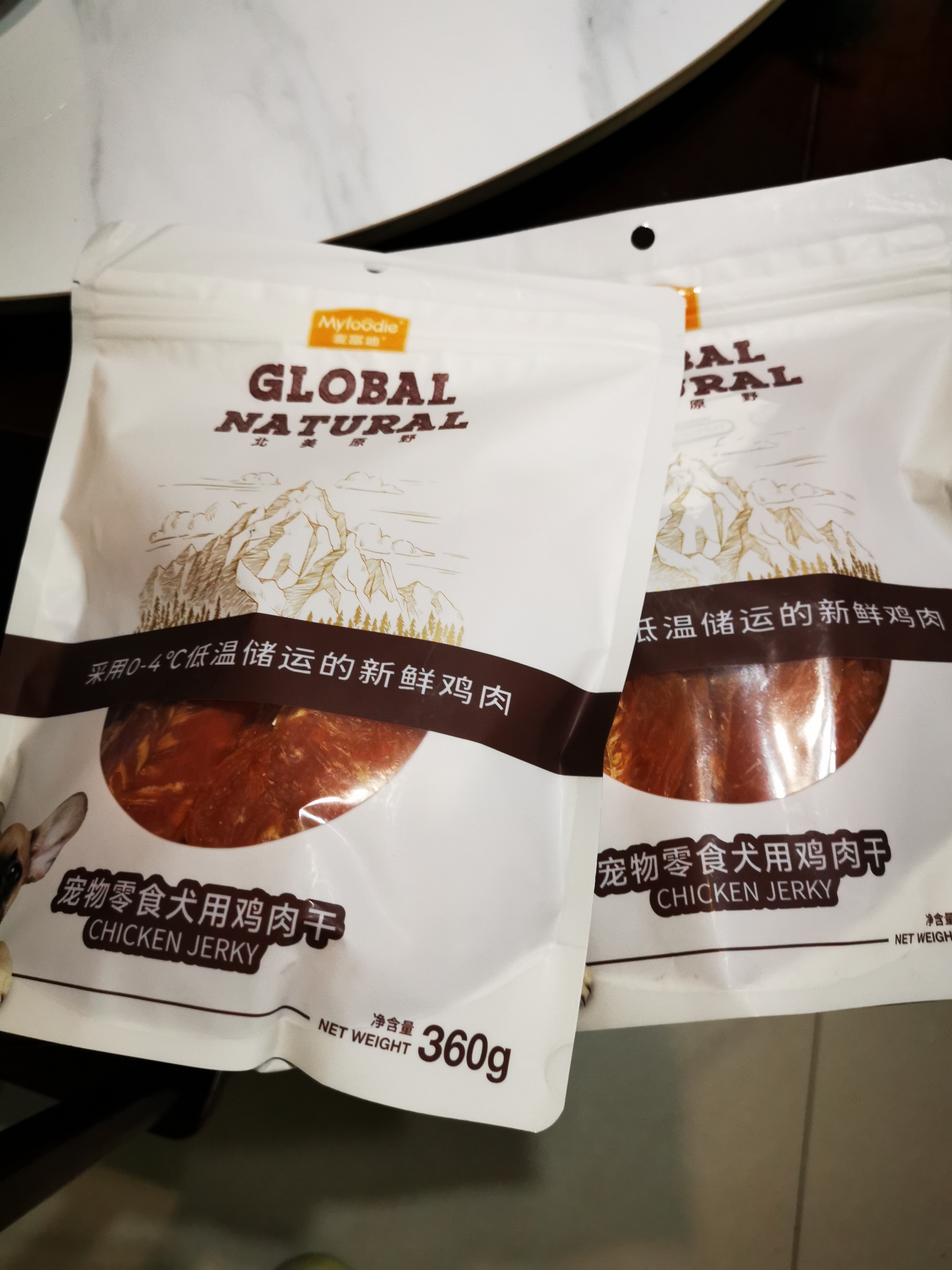麦富迪狗零食北美原野 肉干肉条宠物狗狗训练奖励磨牙零食鸡肉鸭肉干 鸡肉干360g*3包 实拍图