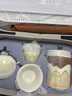 瓷牌茗茶具（cipaiming teaset）旅行茶具套装户外便携式陶瓷快客杯一壶四杯办公室功夫茶壶泡茶 白古茗1壶4杯+罐盘+棕皮包+巾夹 实拍图