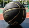 李宁（LI-NING）篮球儿童6-12岁室内外通用比赛训练5号球成年人专用小学生幼儿园 黑金CBA【升级款】7号篮球 实拍图