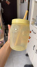 特百惠（Tupperware）吸吸罐550ml女生学生密封带吸管水杯子夏季自制饮品奶昔 奶黄色 实拍图
