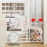 萌嘟星宠狗门栏宠物隔离栅栏杆室内护栏免打孔可伸缩小型犬 42cm高长款 实拍图