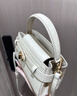 CHARLES&KEITH鳄鱼纹凯莉包手提斜挎婚包包女包生日礼物送女友CK2-50270880-1 Ivory象牙色 S 实拍图