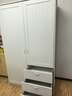 宜家（IKEA）穆斯肯双门简易衣柜现代简约家用卧室柜子小户型出租房用 白色 晒单实拍图