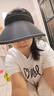 【京东物流】防晒帽子女夏季遮阳帽户外防紫外线空顶帽沙滩太阳帽 黑色 实拍图