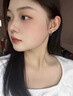 芯奢S999足银耳环女士2026新款养耳洞素圈耳圈耳钉纯银设计高级感耳饰 足银8MM【2只装】 【适合耳骨戴】假一赔十 实拍图