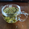 原矿水晶石头杯水晶杯玉石茶杯高档水杯轻奢玻璃杯原石手工带盖 透明【水晶玻璃】377ml1只 实拍图