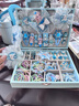 BAGEL艾莎公主儿童玩具3-6-12岁女孩生日礼物小姑娘7-14岁冰雪发饰礼盒 蓝色冰雪礼盒141件套方形首饰盒 实拍图