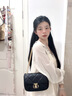 CinvaiKrose官方店小c&k包包女包2026新款斜挎包菱格链条包女生日礼物送女友 黑色Black【小号】送女友老婆女生走心 实拍图