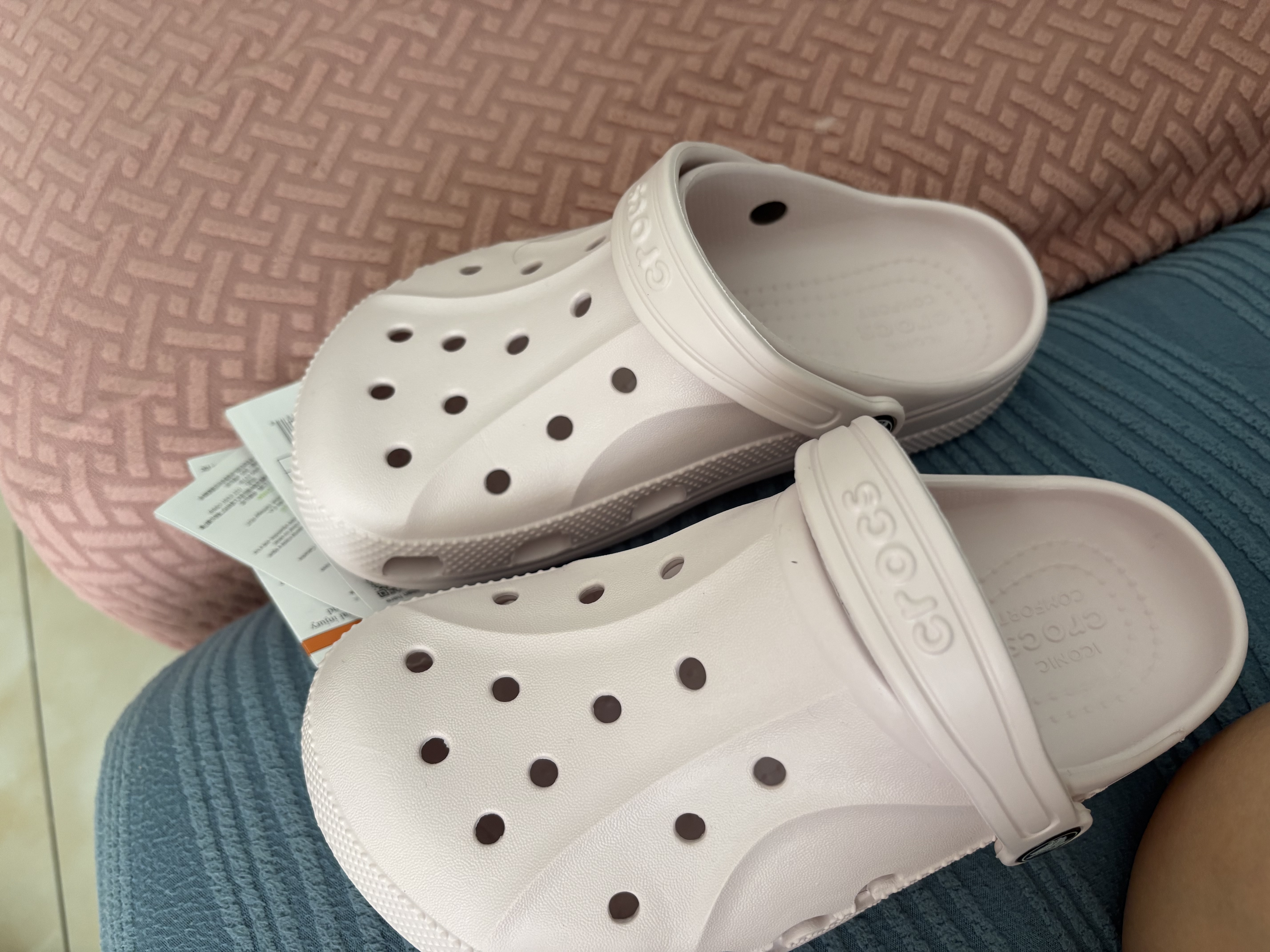 CROCS卡骆驰贝雅儿童洞洞鞋户外包头童鞋沙滩鞋凉鞋拖鞋/207013/207012 裸粉-6PI 35 (215mm) 实拍图