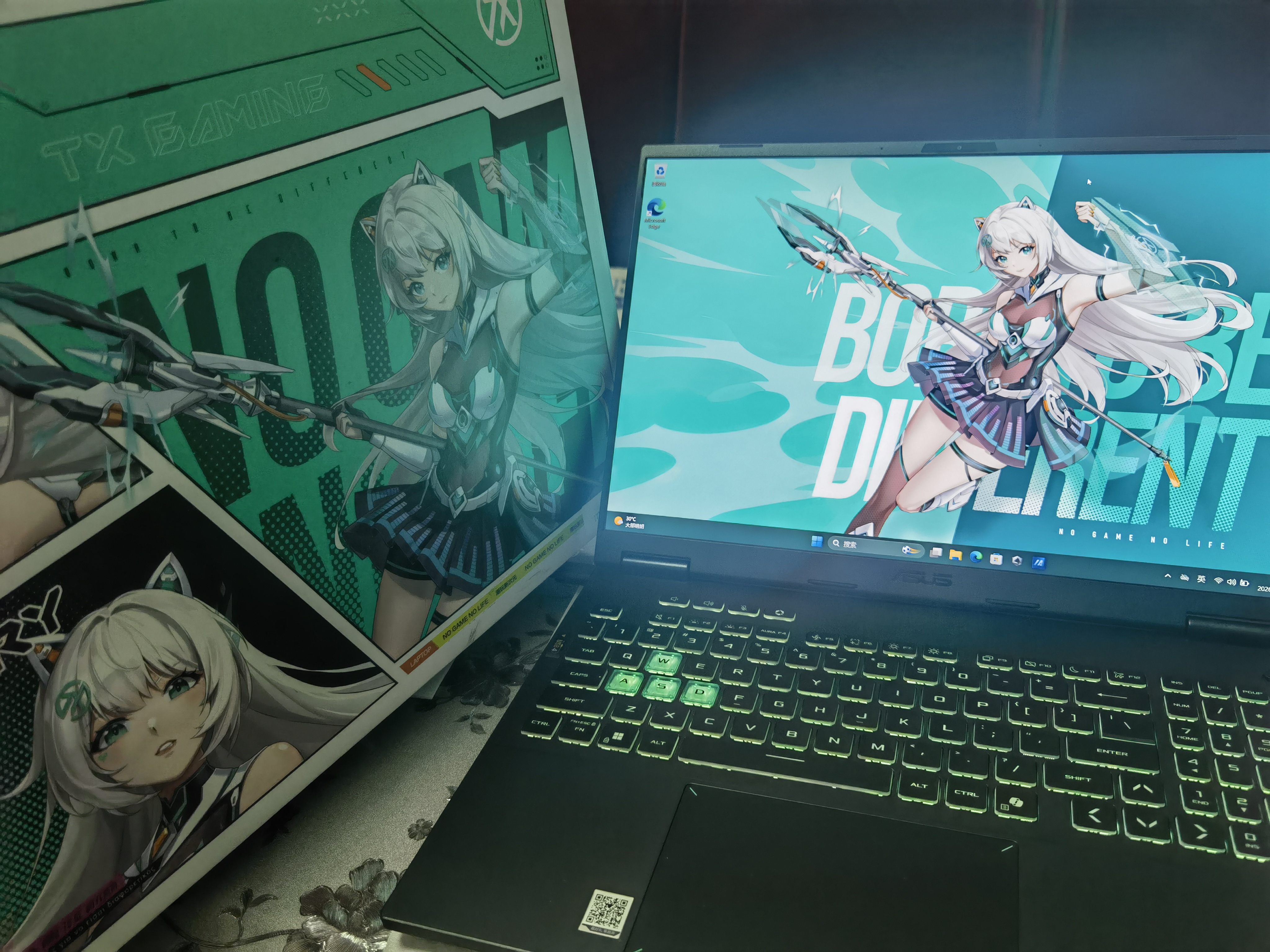 华硕（ASUS）天选6 国家补贴15% 16英寸 大学生用电脑推荐电竞游戏本 笔记本电脑 锐龙 7 H260/RTX5060/日蚀灰WPS 16G内存/1TB高速固态硬盘 实拍图
