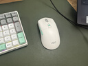 AOC GKM100无线蓝牙机械键盘鼠标套装三模 客制化热插拔轴 键盘电竞游戏专用电脑办公 灰白绿青轴 实拍图