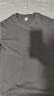【京东直采】重磅纯棉 圆领短袖男款t恤衣服女士t恤服装真5折专场 铁灰（短袖） XL （125-140斤） 实拍图