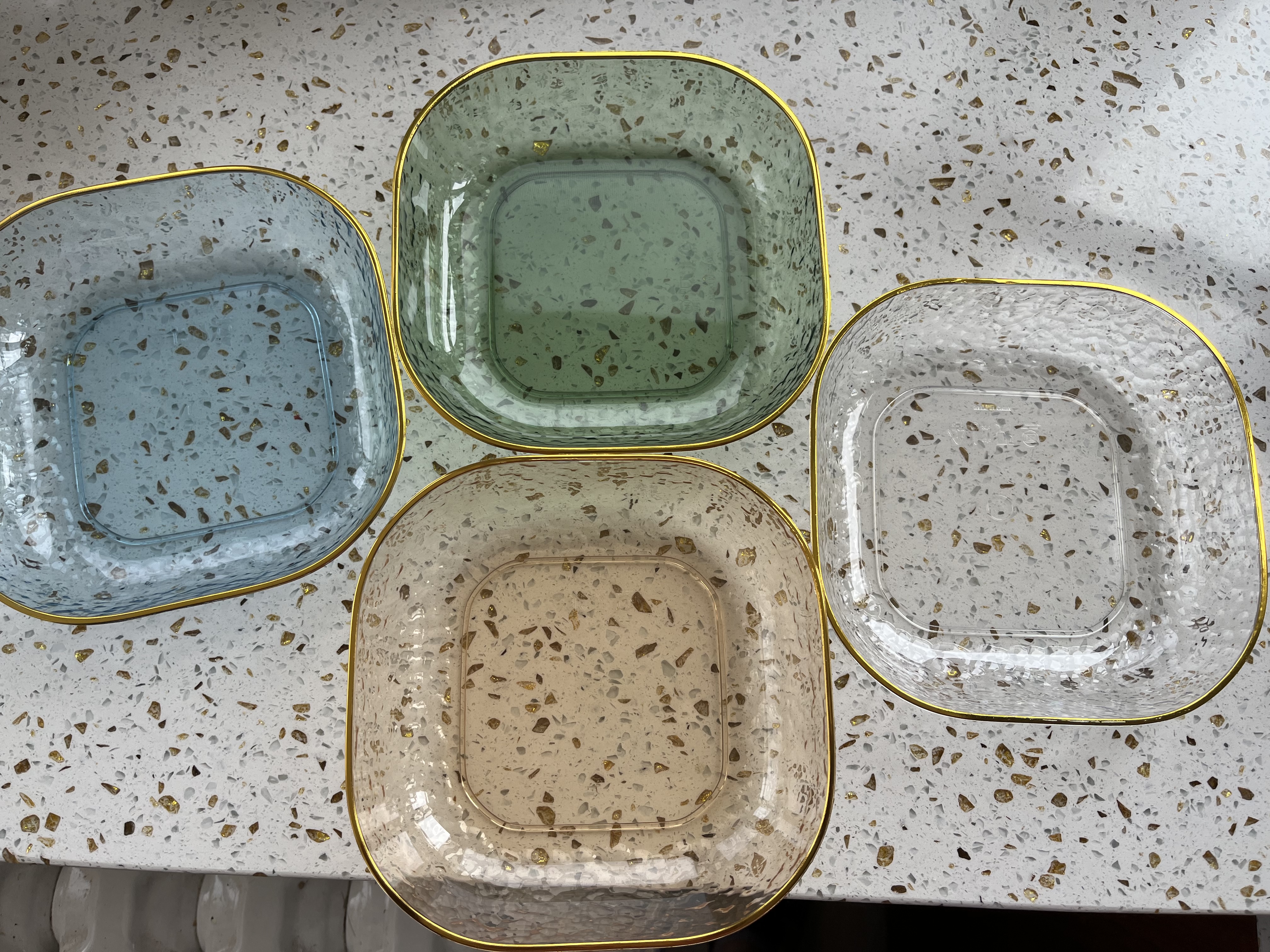 逸居客（YIJUKE）【4个装】水果盘零食盘吐骨碟小盘子家用收纳盘干果盘小碟子 实拍图