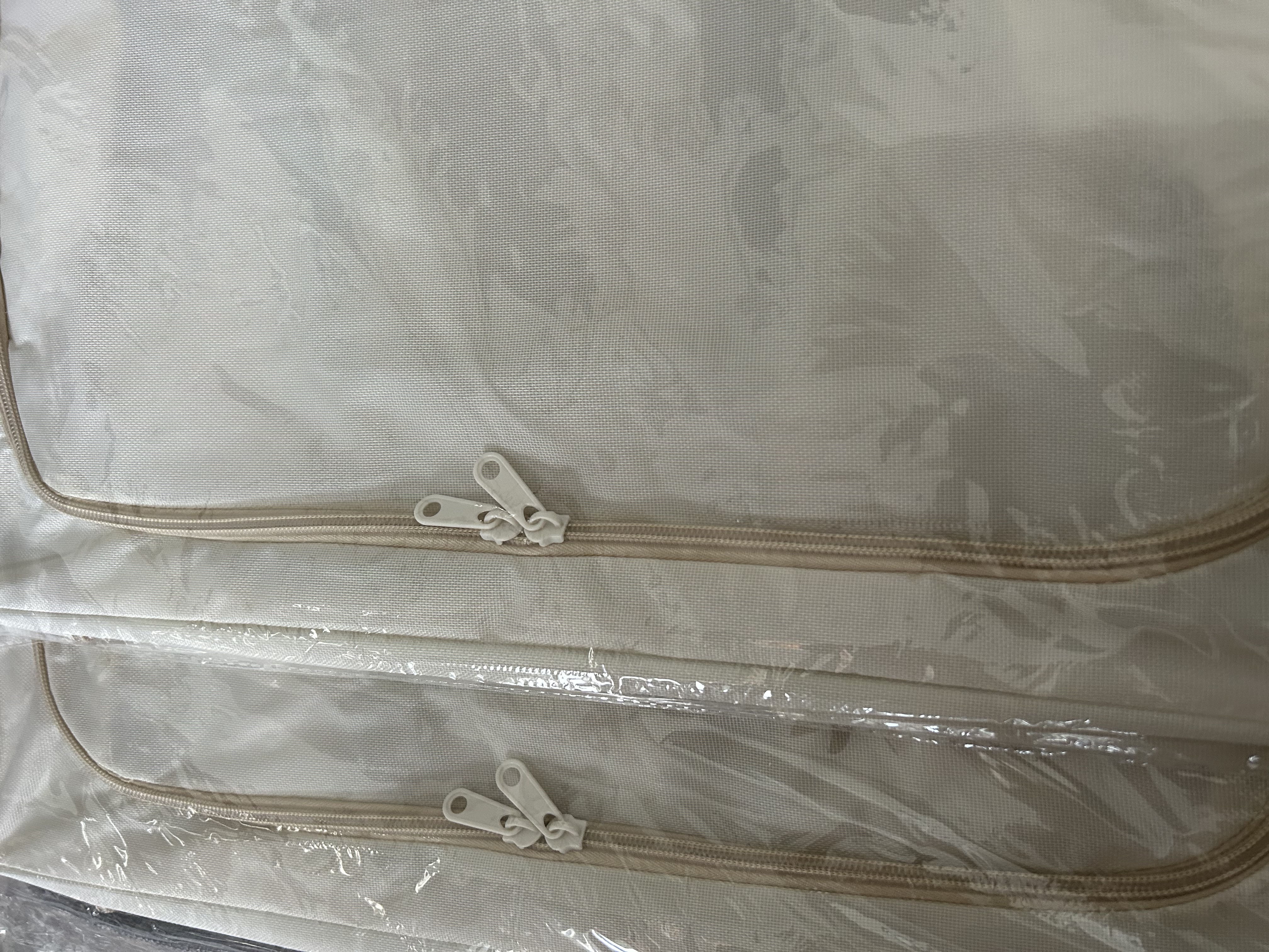 京惠思创牛津布艺收纳箱衣服棉被整理箱玩具衣物储物箱百纳箱 米色 实拍图