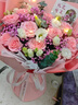 馨仪毕业季鲜花速递玫瑰向日葵康乃馨花束送女友生日礼物全国同城配送 11朵粉玫瑰混搭花束 实拍图