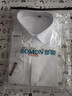罗蒙（ROMON）纯色商务职业正装男士白衬衫工装外套长袖衬衣男CS108白色3XL 实拍图