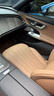 沃丹适用于奔驰E300L GLE350 C260L S400L GLC260L真皮全包围汽车脚垫 桐咖棕（环保皮双层脚垫） 24-26款奔驰E260L E300L 实拍图