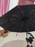 暖心话全自动雨伞折叠大号男女双人晴雨两用防紫外黑胶防晒遮阳伞太阳伞 144骨全自动雨伞-雅致黑 实拍图