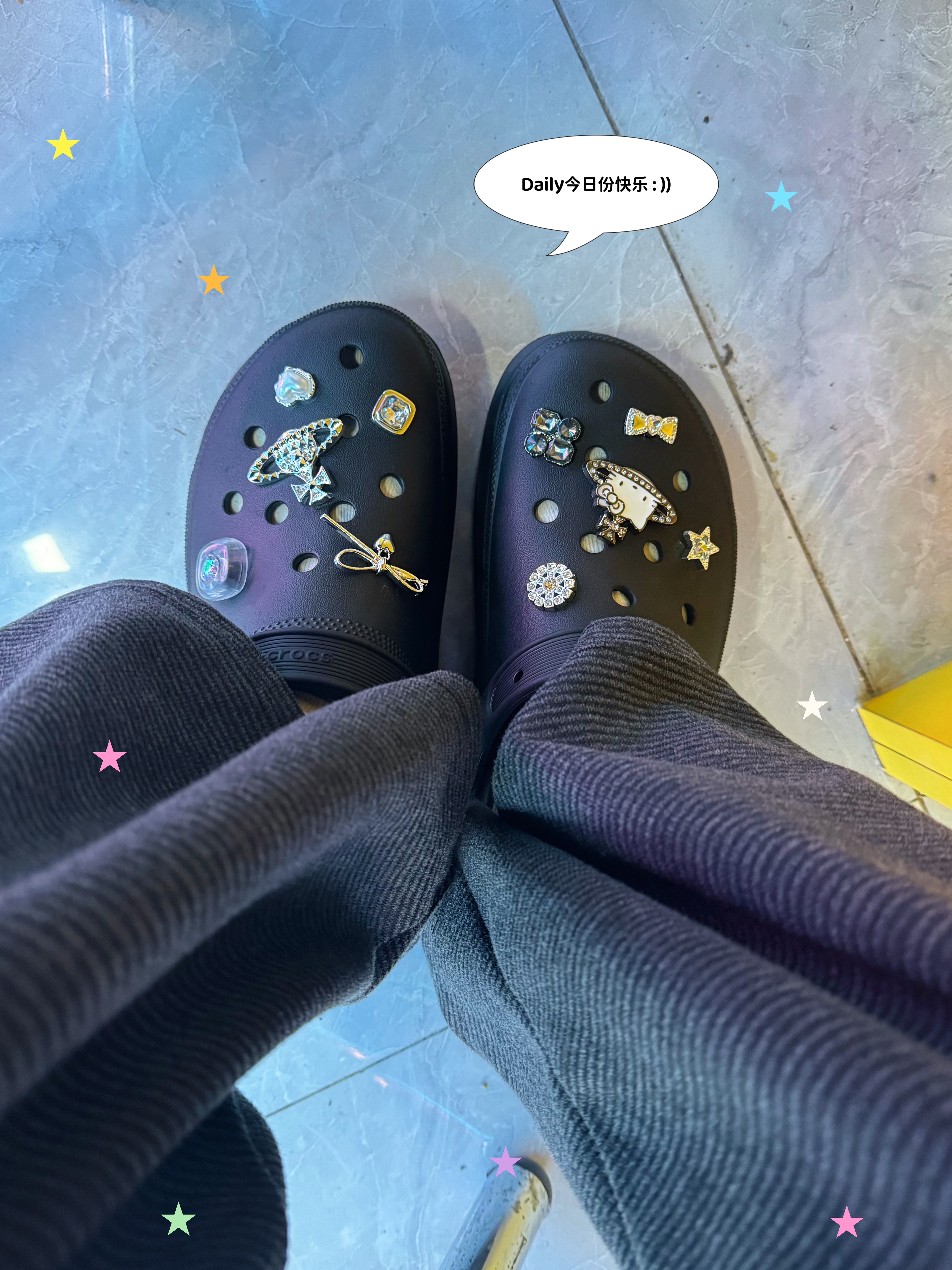 卡骆驰（CROCS）（crocs）经典泡芙Clog男女沙滩洞洞鞋凉拖鞋 207521-001 38 实拍图