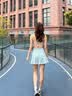 VICTORIATOURIST运动套装瑜伽服女健身服普拉提网球训练套装运动内衣百褶裙M 实拍图