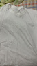 【京东直采】重磅纯棉 圆领短袖男款t恤衣服女士t恤服装真5折专场 白色（短袖） L （110-125斤） 实拍图