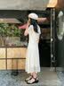 星期六黑色水钻凉鞋女士2026夏季新款时尚外穿平底绝美配裙子一字带凉鞋 黑色 38 实拍图