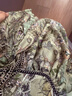 LULUALWAYS华服系列-窈窕淑女25夏季新款法式复古公主露肩连衣裙 绿色 M 实拍图