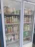 新飞 （Frestec）展示柜冷藏保鲜柜酒水饮料冰柜双开门冷藏柜酒店冷藏保鲜柜超市直冷玻璃门风冷无霜冰箱立式冷柜 小双门蓝白588L【直冷省电】【限时直降】1米 实拍图