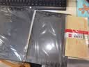 得力（deli）A4书写板夹 文件夹会议资料夹书写板夹写字板办公书写垫板试卷收纳夹 办公学习PE122灰色 实拍图