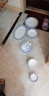 景德镇（jdz）青花陶瓷碗碟餐具釉上彩家用单个吃饭碗鱼盘汤锅组合可微波炉使用 一团和气10英寸平盘 实拍图