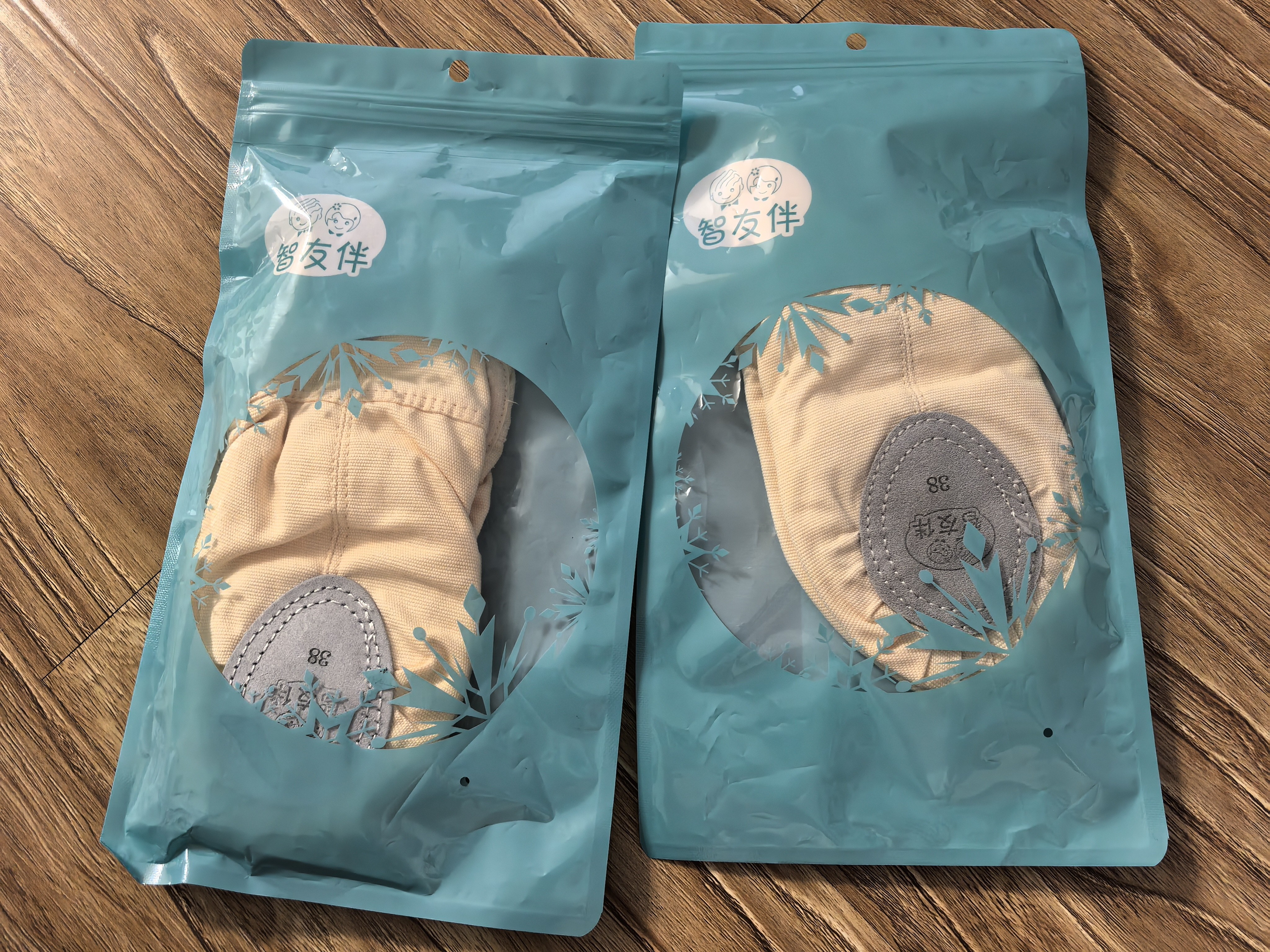 智友伴成人舞蹈鞋芭蕾舞专业练功鞋女软底免系带儿童跳舞肤色形体猫爪鞋 实拍图