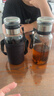 【送杯套】大容量加厚玻璃杯子便携杯茶水分离带杯套泡茶水杯 透明 1000ml吨吨桶 1只装 实拍图