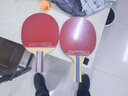 红双喜（DHS） 狂飚五星级乒乓球拍横拍双面反胶弧圈结合快攻H5002 附拍套 实拍图