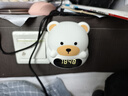 如初遥控小夜灯婴儿童卧室床头灯喂奶灯分房伴睡插座灯时钟充电柔光灯 抱抱熊-升级语音遥控款 实拍图