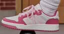 adidas ENTRAP美式校园风运动少年感复古篮球风板鞋男女阿迪达斯   白色/粉色   36 实拍图