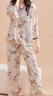 古今（GUJIN）中式国风七分袖睡衣女夏新品绵绸睡裤盘扣家居服大码轻薄套装XL 晒单实拍图